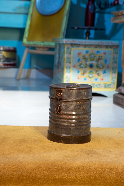 Antique brass pot vintage home décor