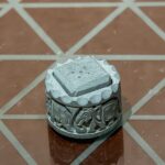 Tabletop ceramic multi candle arrangement