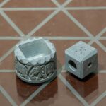 Craft ceramic candle holder design with texture