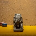 Elephant Pair Soft Stone Art