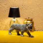 Green Stone Double Cut Tiger Sculpture