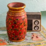 Handcrafted Wooden Bottle Planter