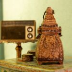 Modern Square Wood Planter Vase