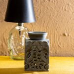 Natural Green Stone Oil Lamp