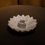 Premium Soft Stone Lotus Candle Holder