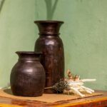 Premium Wooden Round Bottle Vase