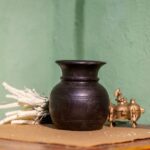 Round Wooden Flower Vase Decorative