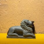 Stone Pallava Lion Figurine