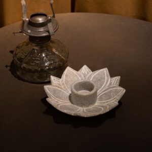 Soft Stone Lotus Diya 5 Inch