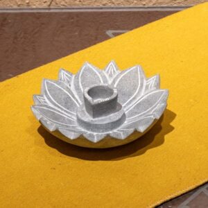 Soft Stone Lotus Diya 7 Inch