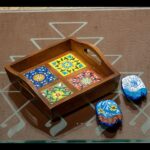 Wooden Ceramic Tile Tray – Front View