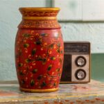 Wooden Designer Vase – Front View