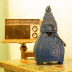 Wooden Square Bottle Vase – Front View