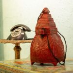 Wooden Square Vase for Living Room Décor